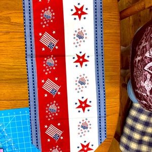 Patriotic table runner